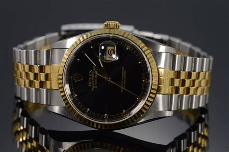 rolex oyster black face|rolex black watch price.